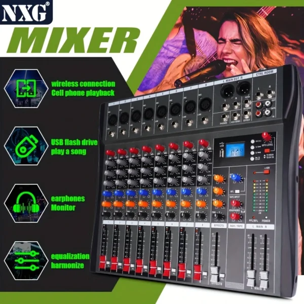 Professzionális DJ Mikszer Konzol NXG